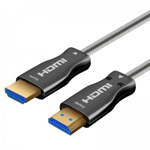 15 m 49ft HDMI 2.0 18 Gbps 4K 60Hz HDMI para HDMI Cabo com cabo de fibra óptica banhado a ouro