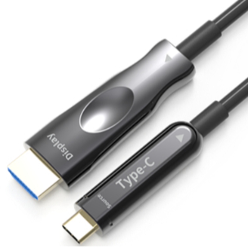 Cabo C aoc HDMI USB 50M (164 pés) 4K * 2K @ 60Hz 10g para Apple Macbook Celular para HDTV conectado